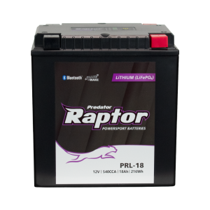 Predator PRL-18 Lithium-ion Motorcycle Battery w/ Bluetooth